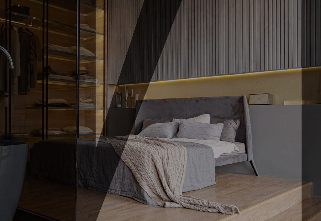 Suite parentale avec baignoire intégrée et design élégant